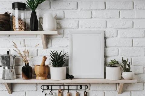 Beautiful blank frame concept Stock Photos