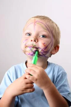 Beautiful Blond Boy Stock-Fotos