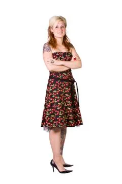 Beautiful blond model Stock Photos