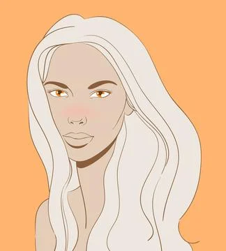 Beautiful blonde Ilustración de archivo