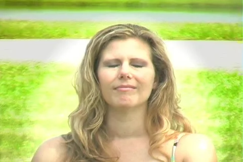 Beautiful Blonde Outdoors-2 Stock Footage