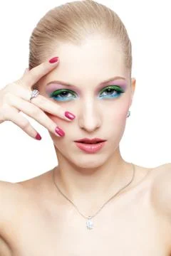 Beautiful blonde Stock Photos
