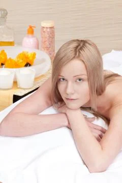 Beautiful blonde Stock Photos