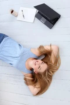 Beautiful blonde Stock Photos