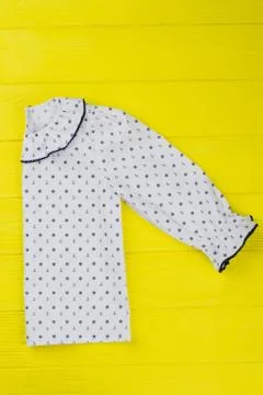 Beautiful blouse with sailor pattern Stock Photos