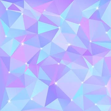 Beautiful blue abstract background of triangles and polygons with flashes of  Stock Illustration