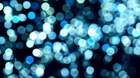 Beautiful blue abstract defocused background, glowing circle shape bokeh spots. 스톡 동영상 293363257
