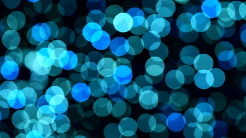 Beautiful blue abstract defocused background, glowing circle shape bokeh spots. 스톡 동영상 293363281