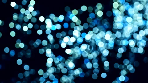 Beautiful blue abstract defocused background, glowing circle shape bokeh spots. 库存影片 293363314