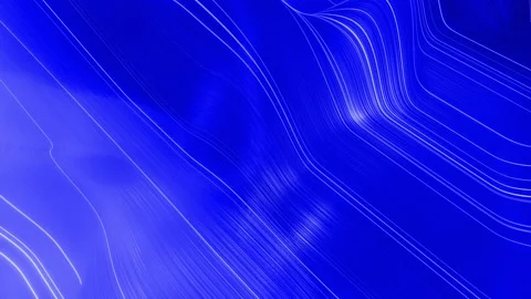 Beautiful blue abstraction of waves on surface like fabric folds or waves on Stock Footage 136418345