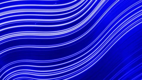 Beautiful blue abstraction of waves on surface like fabric folds or waves on Stock Footage 136418457