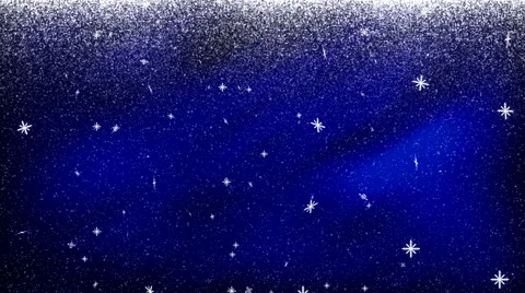 Beautiful Blue Background Featuring Snow Falling Video stock 49483766