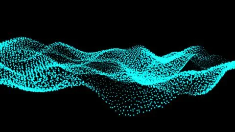 Beautiful blue dot surface abstract background,Motion graphic ,illustration Stock Illustration