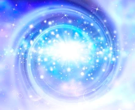 Beautiful blue festive background with rays and stars Stock Illustration
