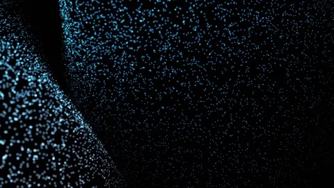 Beautiful blue particle surface abstract background,Motion graphic video Stock Footage 82569396