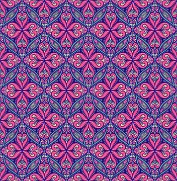 Beautiful blue pattern Stock Illustration