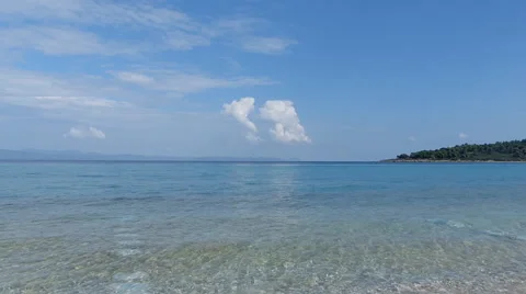 Beautiful Blue Sea Video stock 44409382