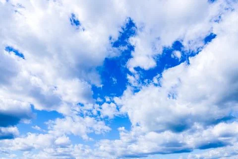 Beautiful blue sky background with clouds Stock Photos