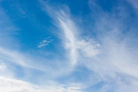 Beautiful blue sky with cloud for background. Stock Photos
