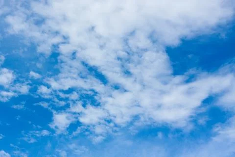 Beautiful blue sky with cloud for background. Stock Photos