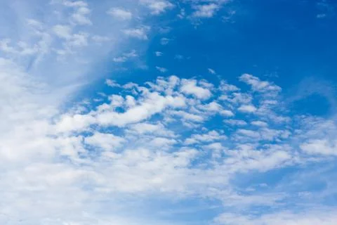 Beautiful blue sky with cloud for background. Stock Photos
