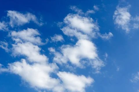 Beautiful blue sky with cloud for background. Stock Photos