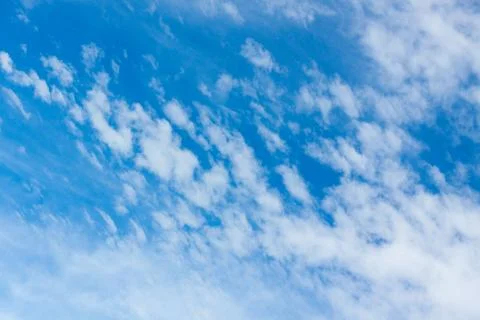 Beautiful blue sky with cloud for background. Stock Photos