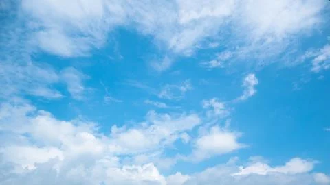 Beautiful blue sky with cloud background Stock Photos