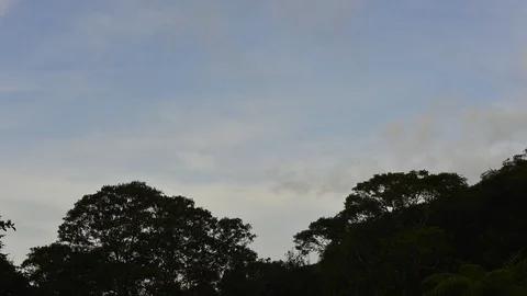 Beautiful blue sky with clouds background. Stock Footage 93117005