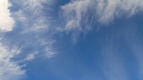 Beautiful blue sky with clouds background. Sky clouds with tree in bottom 库存影片 114238720