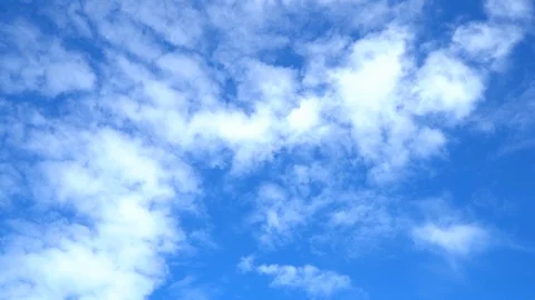 Beautiful blue sky with clouds background, thick clouds and nature, blue sky  Stock Footage 114900671