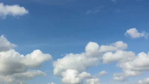 Beautiful blue sky with clouds background. Loop Stock Footage 119239327