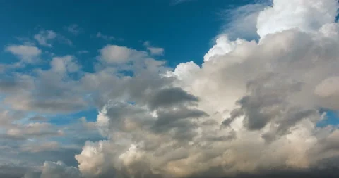 Beautiful blue sky with clouds background. Loop Video stock 120270471