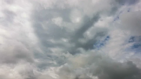 Beautiful blue sky with clouds background. 4K. Loop Stock-Footage 120326326