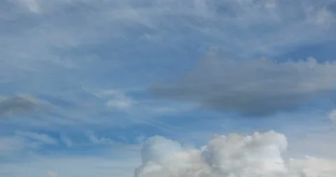 Beautiful blue sky with clouds background. Stock Footage 121808376