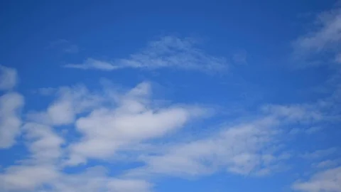 Beautiful blue sky with clouds background. Sky clouds. Stock Footage 124648383