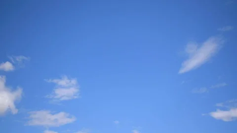 Beautiful blue sky with clouds background. Sky clouds. Stock Footage 124650036