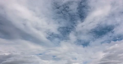 Beautiful blue sky with clouds background. Sky clouds. Sky with clouds weather Stock Footage 129418352