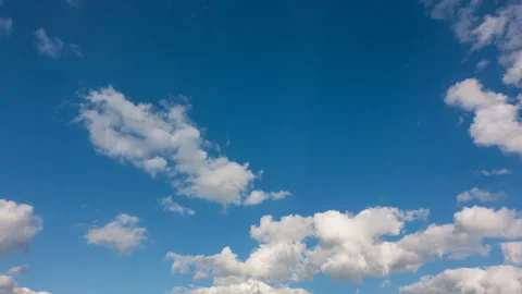 Beautiful blue sky with clouds background. Sky clouds. Sky with clouds weather Stock Footage 131113723