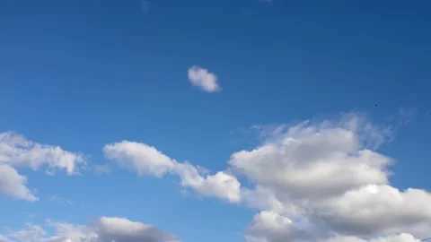 Beautiful blue sky with clouds background. Sky clouds. Sky with clouds weathe Stock Footage 138616695