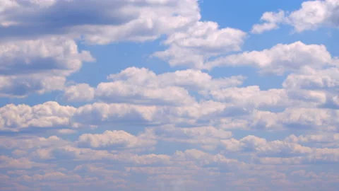 Beautiful blue sky with clouds background. Panorama. Stock Footage 155292453