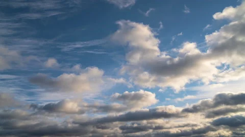 Beautiful blue sky with clouds background. Stock Footage 165795276