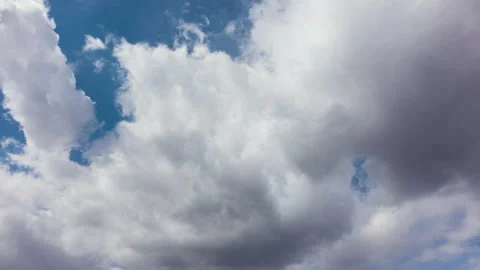 Beautiful blue sky with clouds background. Sky clouds. Sky with clouds weather Stock Footage 221708457