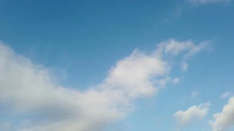 Beautiful blue sky with clouds for background Video stock 224553652