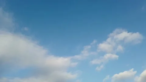 Beautiful blue sky with clouds for background Video stock 224553655