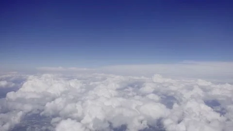 Beautiful blue sky with clouds background. Stock Footage 235284468
