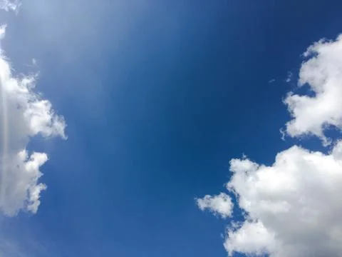 Beautiful blue sky with clouds background. Sky clouds. Sky with clouds weathe Stock Photos