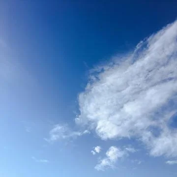 Beautiful blue sky with clouds background. Sky with clouds weather nature clo Stock Photos