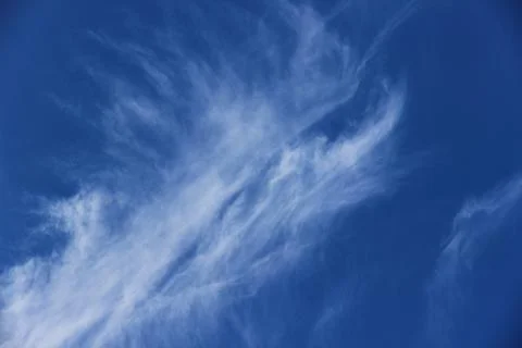 Beautiful blue sky with clouds background. Stock Photos