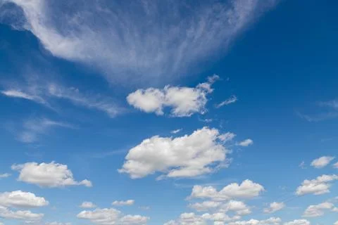 Beautiful blue sky clouds for background Stock Photos
